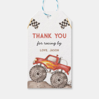 Etiqueta Para Presente Monster Truck, Ligue o Motor