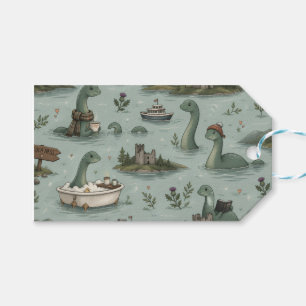 Etiqueta Para Presente Monstro do Lago Ness