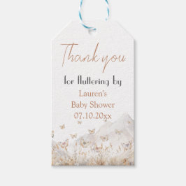 Etiqueta Para Presente Montanhas Butterfly Chá de fraldas