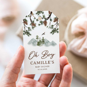 Etiqueta Para Presente Montanhas russas Oh Chá de fraldas Favorito Etique