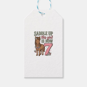 Etiqueta Para Presente Monte Esta Menina Agora Tem 7 Camisa De Aniversári