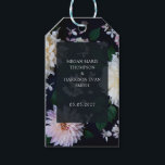 Etiqueta Para Presente Moody Dahlia Floral<br><div class="desc">Suíte de casamento floral Moody dahlia. Pacote de cheios https://www.zazzle.com/collections/moody_dahlia-119450438456391749</div>