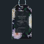 Etiqueta Para Presente Moody Dahlia Floral<br><div class="desc">Suíte de casamento floral Moody dahlia. Pacote de cheios https://www.zazzle.com/collections/moody_dahlia-119450438456391749</div>