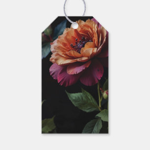 Etiqueta Para Presente Moody vintage Elegant floral