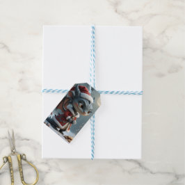 Etiqueta Para Presente Moonlit Cookie Bandit – The Grey Christmas Dragon.