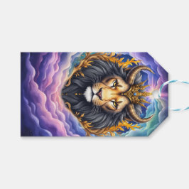 Etiqueta Para Presente Moonlit Guardians – Cosmic lion.