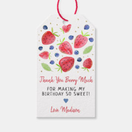 Etiqueta Para Presente Morango Aroma Aroma Berry Aniversário Doce