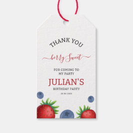 Etiqueta Para Presente Morango e Festa de aniversário de Amorango no Verã
