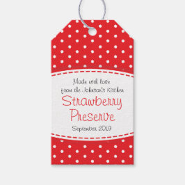 Etiqueta Para Presente Morango ou marca de fruta vermelha