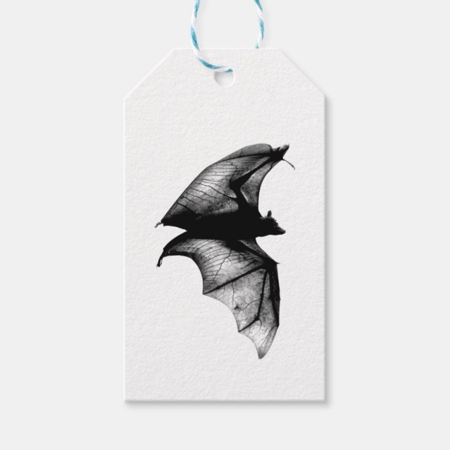 Etiqueta Para Presente Morcegos Vampiros Góticos (Frente)