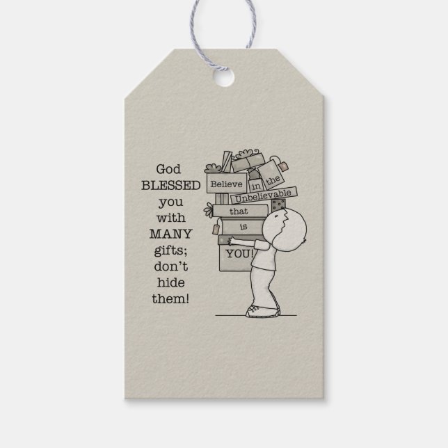 Etiqueta Para Presente Mostre seus presentes (Frente)