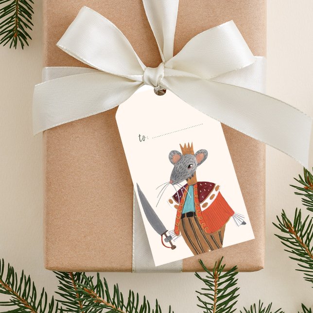 Etiqueta Para Presente Mouse King Nutcracker de Natal (Mouse King Nutcracker Christmas wrapping Gift Tags)