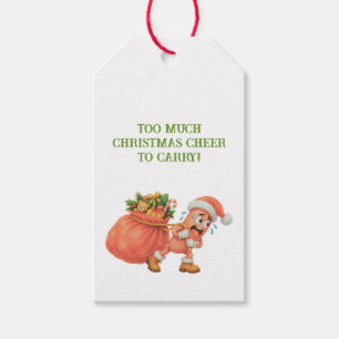 Etiqueta Para Presente Muito ânimo de Natal para carregar! Salame
