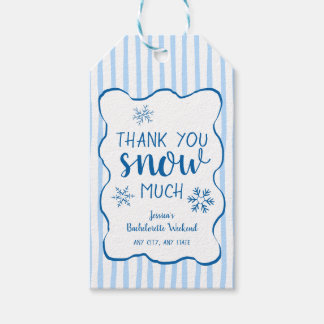 Etiqueta Para Presente Muito Obrigada Neve Muito Azul Despedida de Soltei