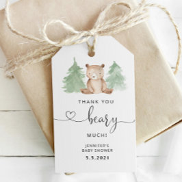 Etiqueta Para Presente Muito obrigado, Beary.