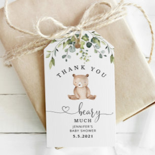 Etiqueta Para Presente Muito obrigado, Beary.