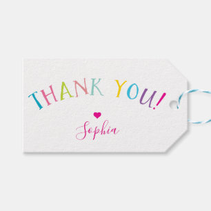 Etiqueta Para Presente MUITO OBRIGADO, garotos, do tipo brilhante e color