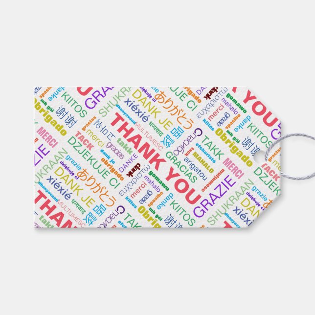 Etiqueta Para Presente Muito Obrigado Multilingual (Frente (horizontal))