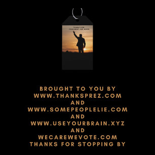 Etiqueta Para Presente Muito obrigado, Senhor Presidente Joe Biden