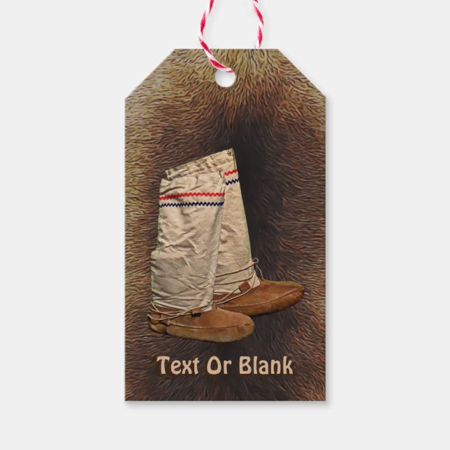Etiqueta Para Presente Mukluks na pele das Caraíbas (Frente)