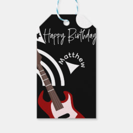 Etiqueta Para Presente Musical Rock Star Electric Guitar Birthday