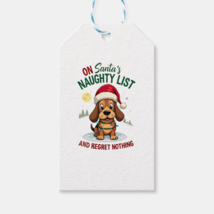Etiqueta Para Presente Na lista de Natal do Papai Noel de quem se arrepen