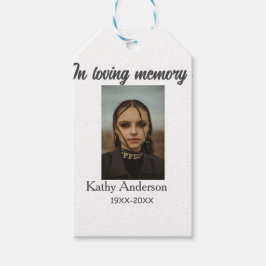 Etiqueta Para Presente Na memória amorosa de adicionar nome memorial keep