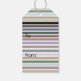 Etiqueta Para Presente Na moda Stripe Design