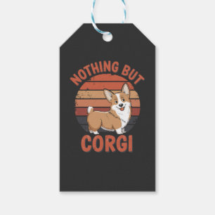 Etiqueta Para Presente Nada Além de Corgi