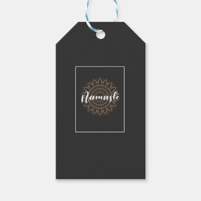 Etiqueta Para Presente namaste design T-Shirt (Frente)
