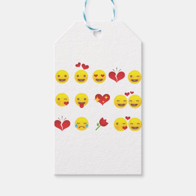 Etiqueta Para Presente Namorados Emojis (Frente)