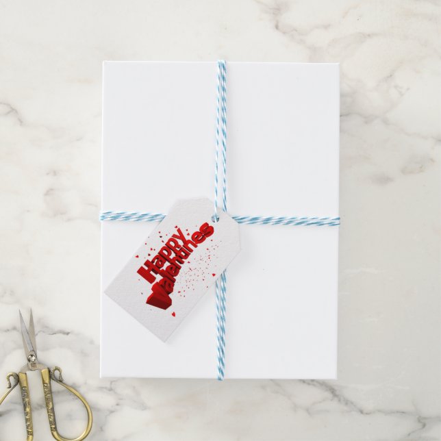 Etiqueta Para Presente Namorados Feliz (Com cordão)