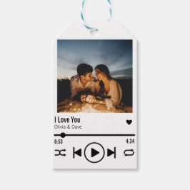 Etiqueta Para Presente Namorados Personalizado de Lista de Reprodução de