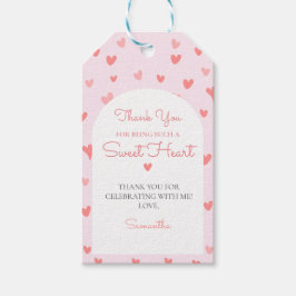 Etiqueta Para Presente Namorados Sweetheart Pink Peach Hearthday