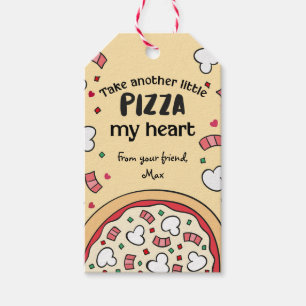 Etiqueta Para Presente Namorados Tome outro pequeno PIZZA meu coração