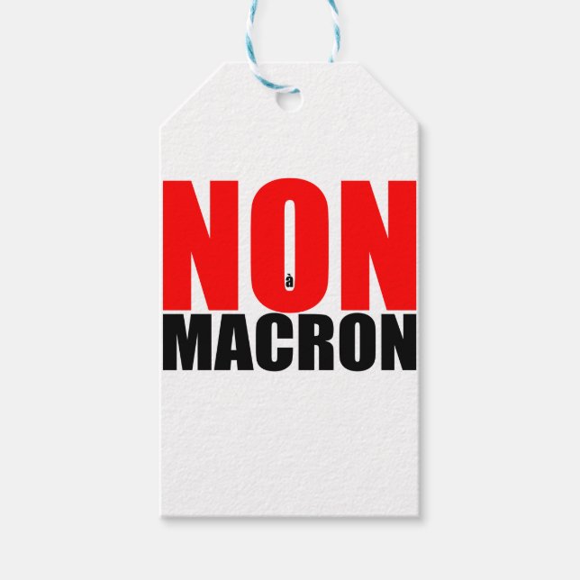 ETIQUETA PARA PRESENTE NÃO À MACRON (Frente)