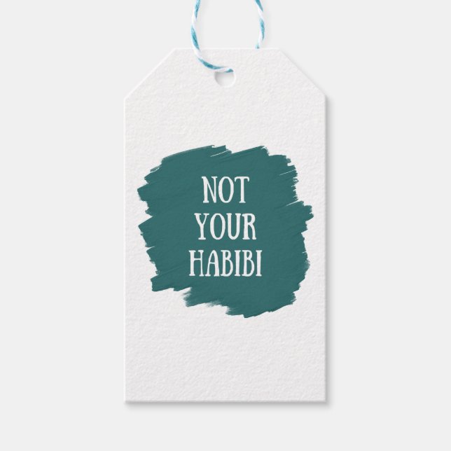 Etiqueta Para Presente Não é a sua Habibi (Frente)