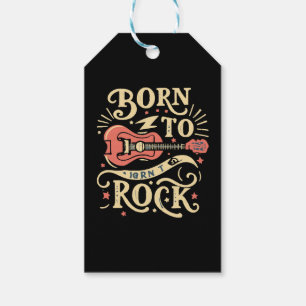 Etiqueta Para Presente Nascer para Rock Electric Guitar