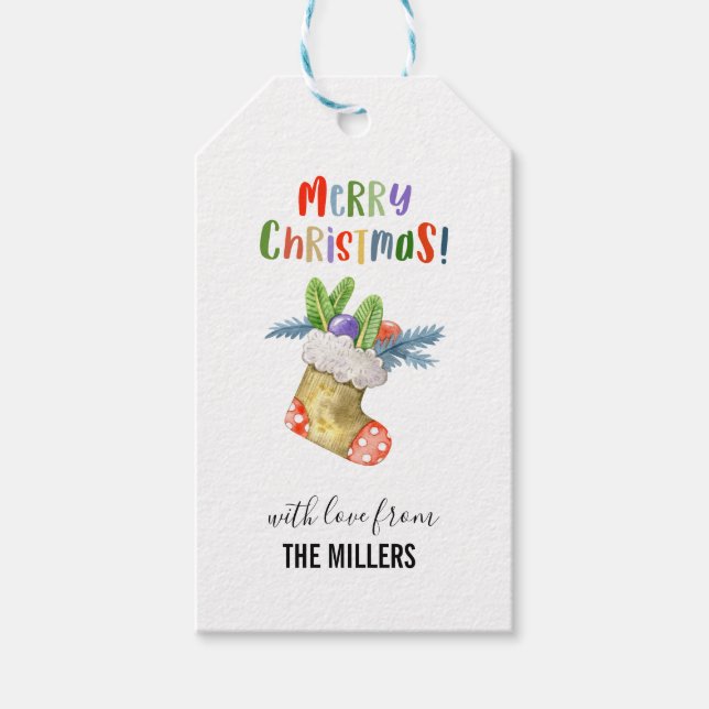 Etiqueta Para Presente Natal (Frente)