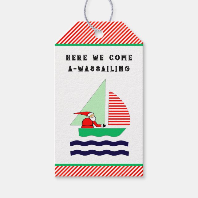 Etiqueta Para Presente Natal à Vela (Frente)