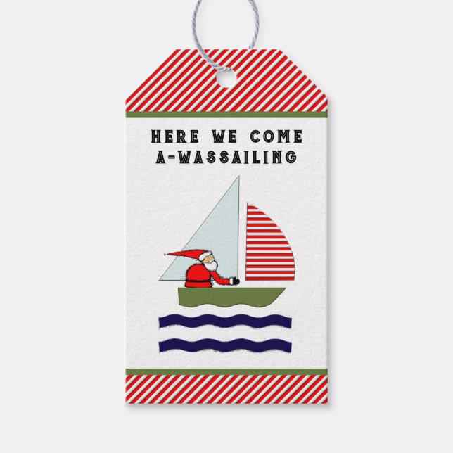 Etiqueta Para Presente Natal à Vela (Frente)