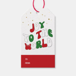 Etiqueta Para Presente Natal Alegria Para o Mundo