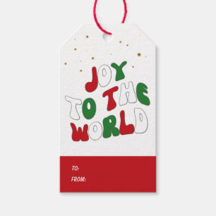 Etiqueta Para Presente Natal Alegria Para o Mundo