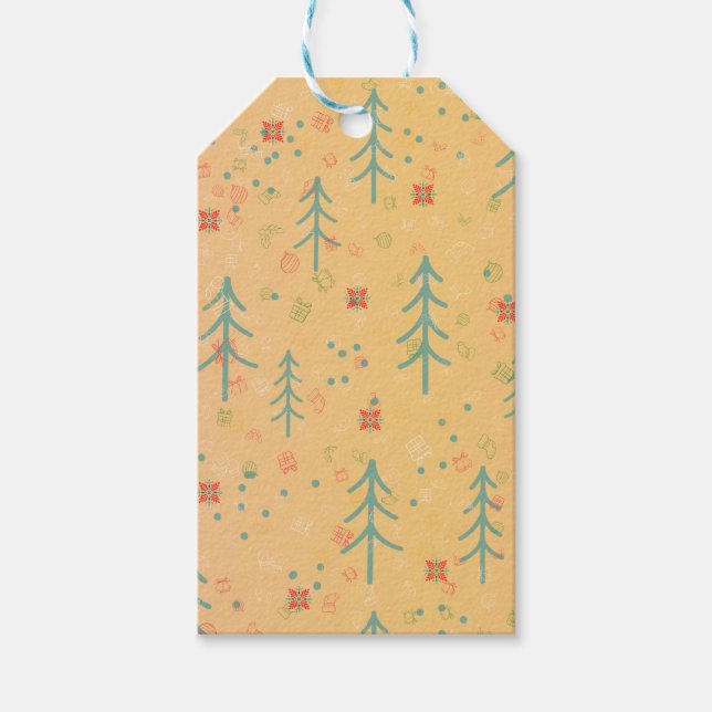 Etiqueta Para Presente Natal Amarelo Fofo (Frente)