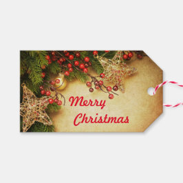 Etiqueta Para Presente Natal Antigo Feliz Personalizado Nome