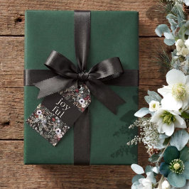 Etiqueta Para Presente Natal Botânico Alegre