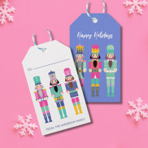 NATAL BRIGHT COLORS NUTCRACKER GIFT STICKER