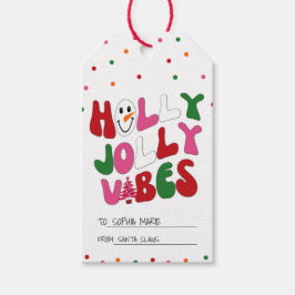 Etiqueta Para Presente Natal Colorido Alegre e Divertido 