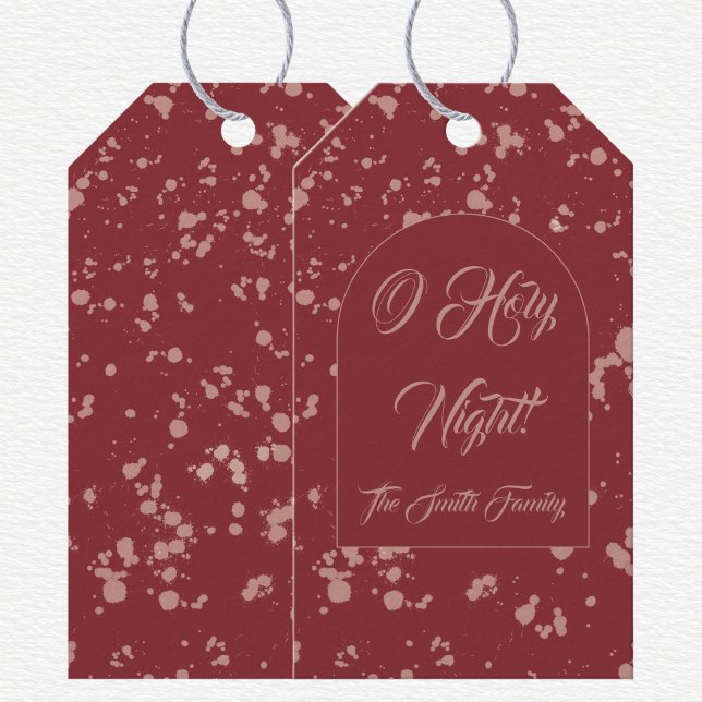 Etiqueta Para Presente Natal com respingos  (Criador carregado)