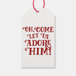 Etiqueta Para Presente Natal Cristão Deixe-nos amá-lo